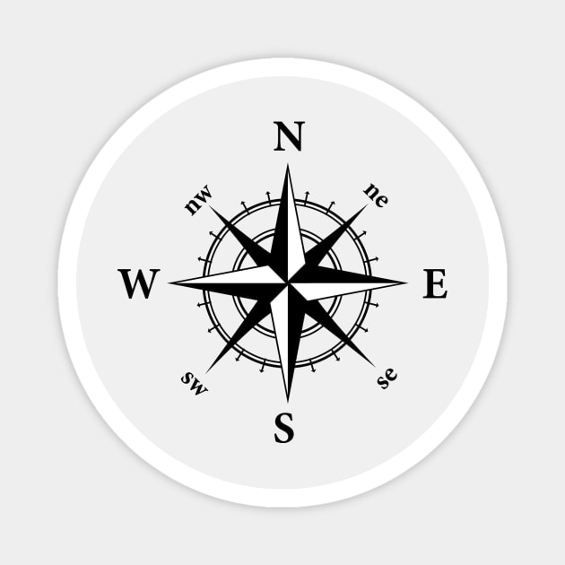 Compass Rose (Extra edition) Magnet by RasmusDjerf